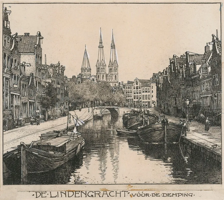 De Lindengracht Te Amsterdam Voor De Demping