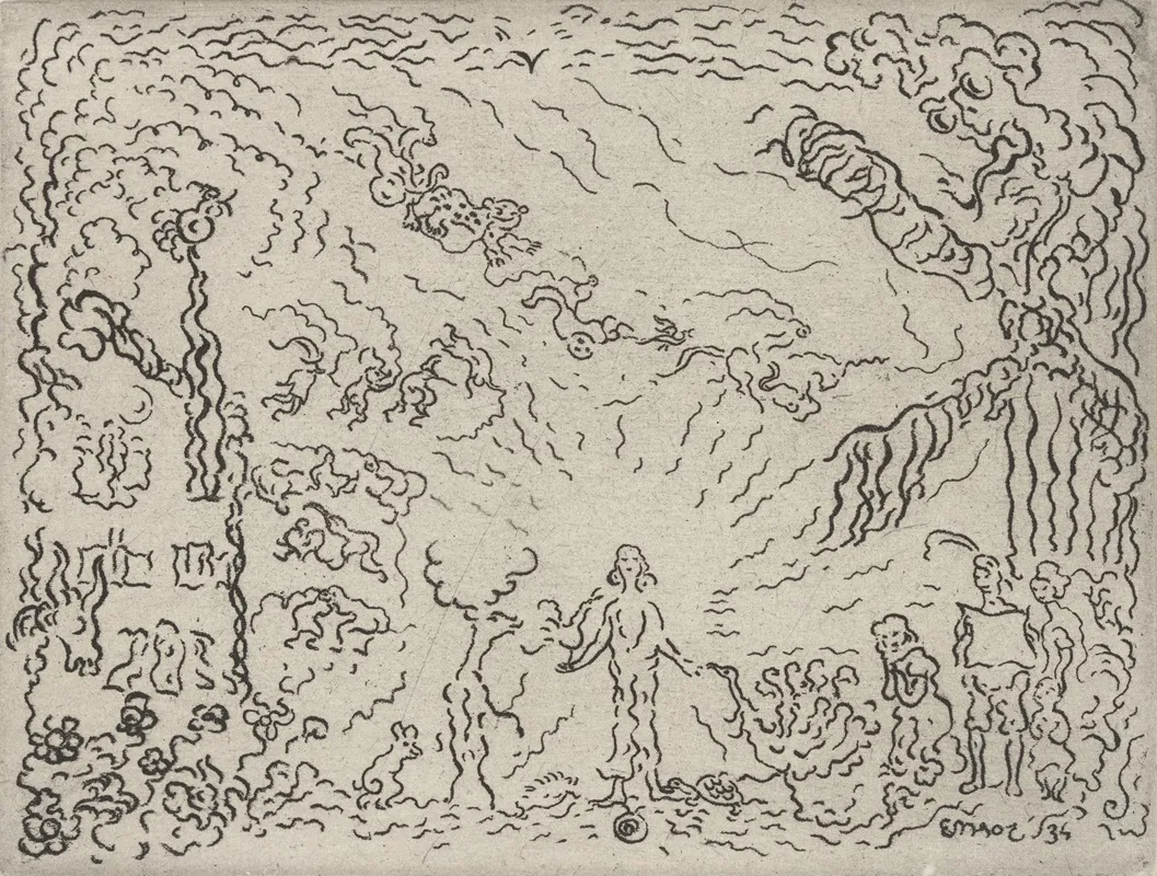 De Molenduivel 2 by James Ensor - Canvas Print