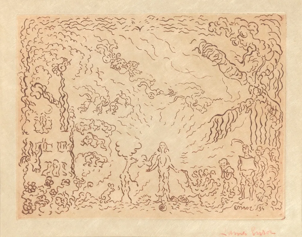 De Molenduivel by James Ensor - Canvas Print