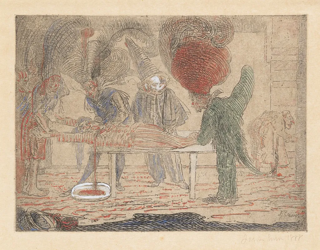 De Moord by James Ensor - Canvas Print