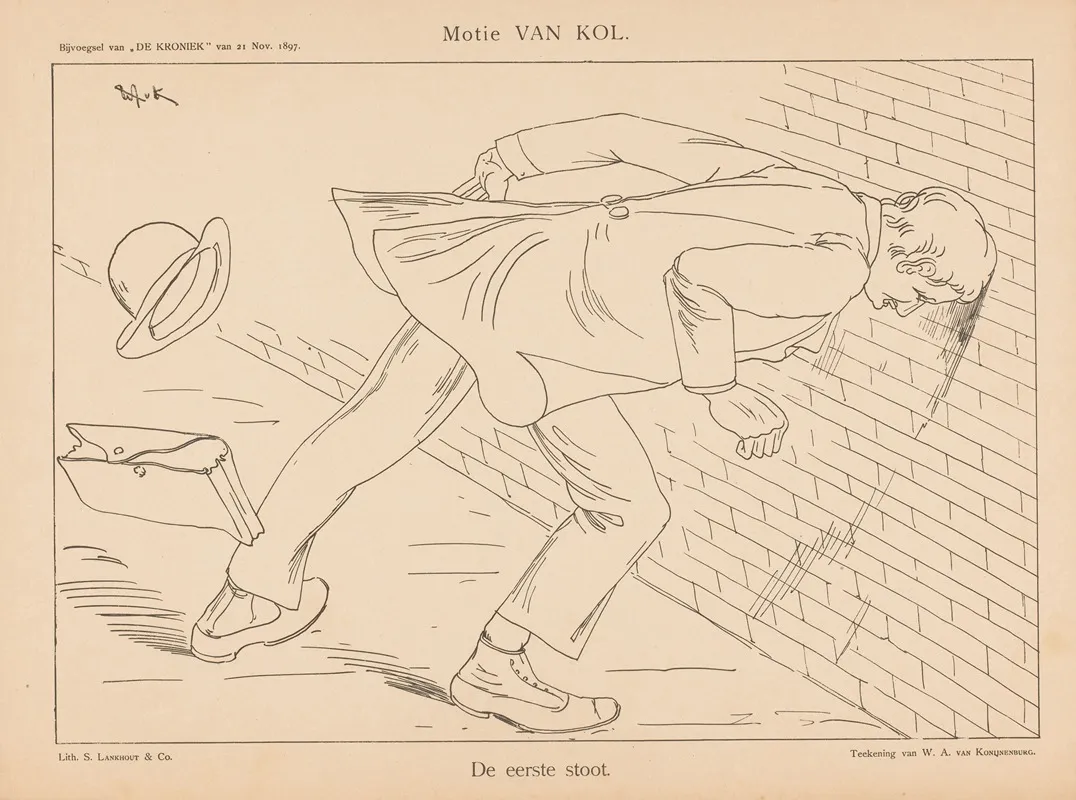 De Motie Van Kol by Willem van Konijnenburg - Canvas Print