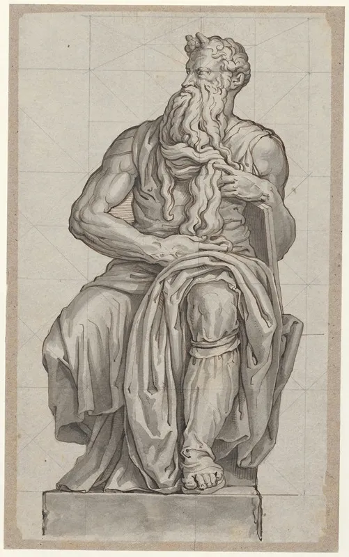 De Mozes Van Michelangelo Sculptuur