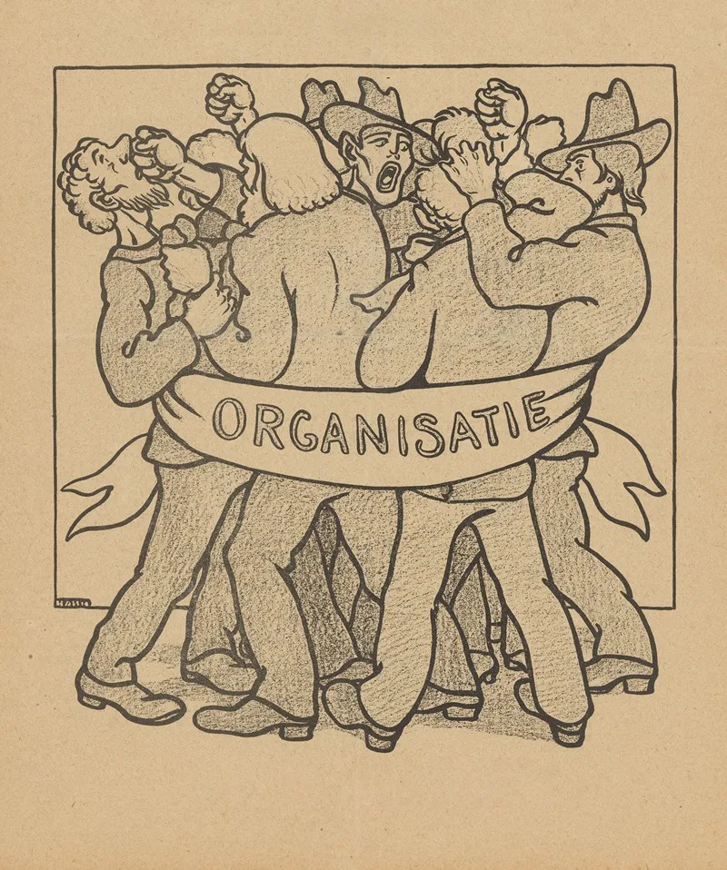 De Notenkraker 7 September 1907 De Anarchistische Internationale by Albert Hahn - Canvas Print