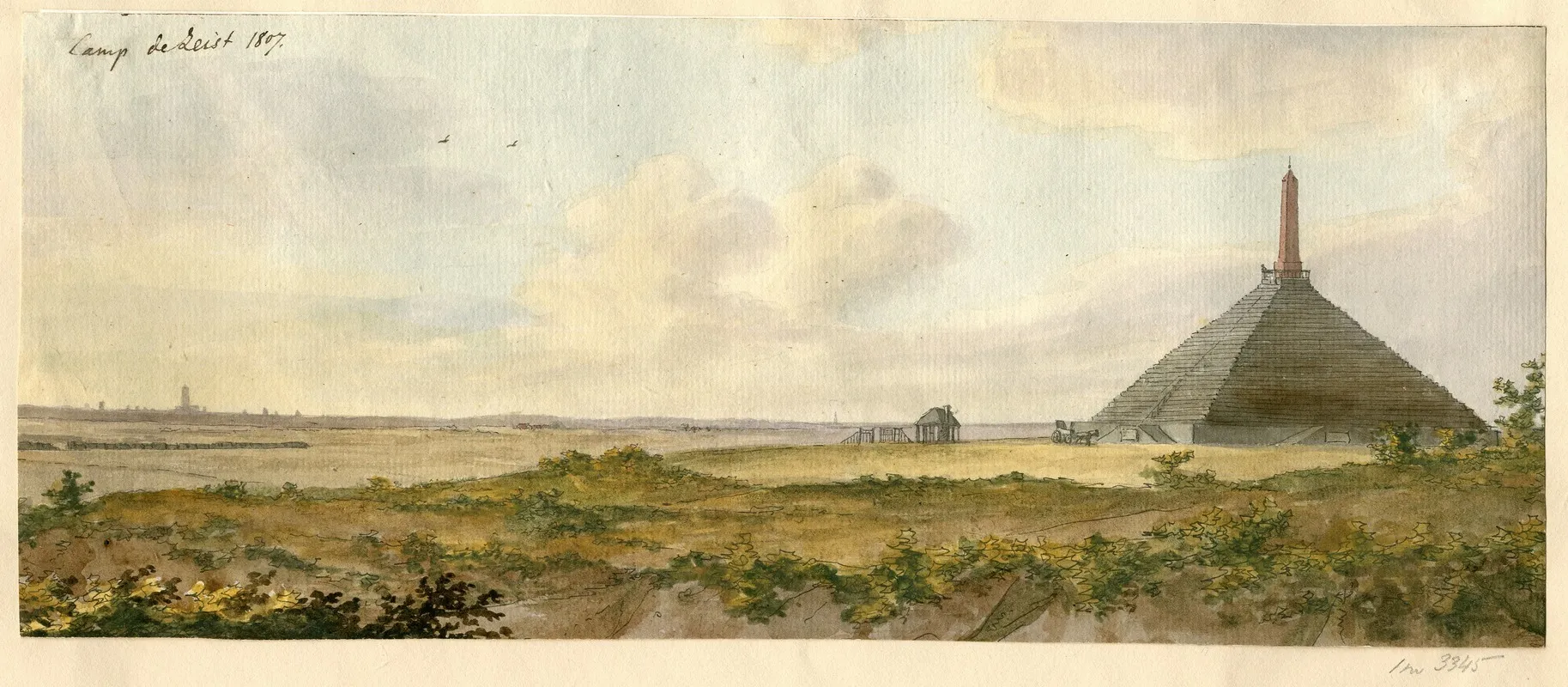 De Piramide Van Austerlitz Bij Zeist by Otto Howen - Canvas Print
