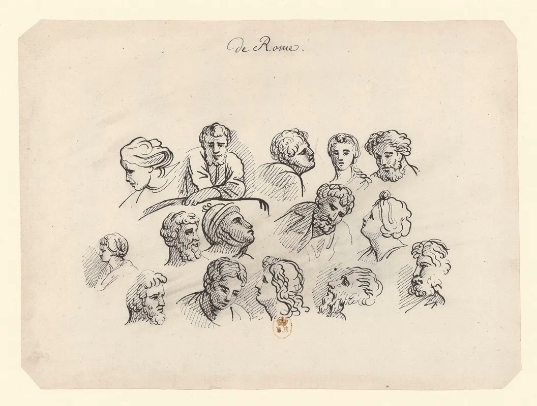 De Rome Etude De Visages