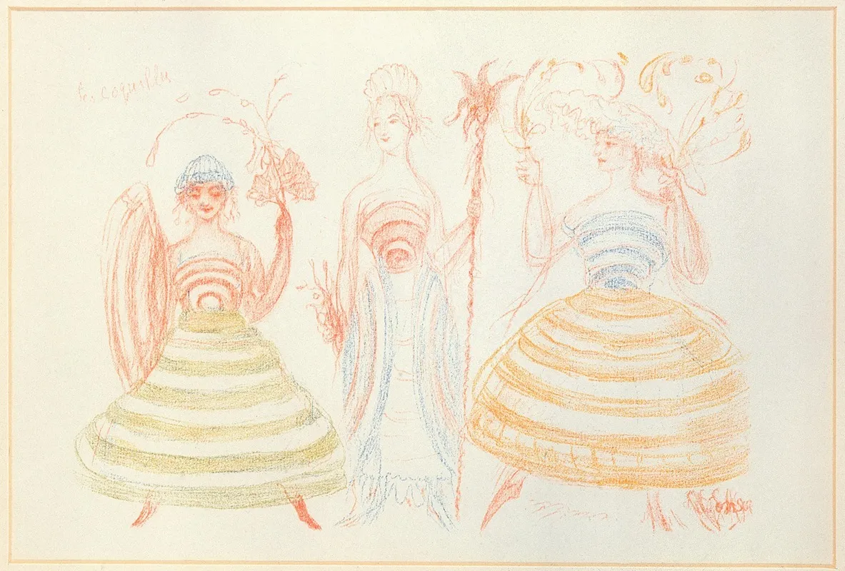 De Schelpen by James Ensor - Canvas Print