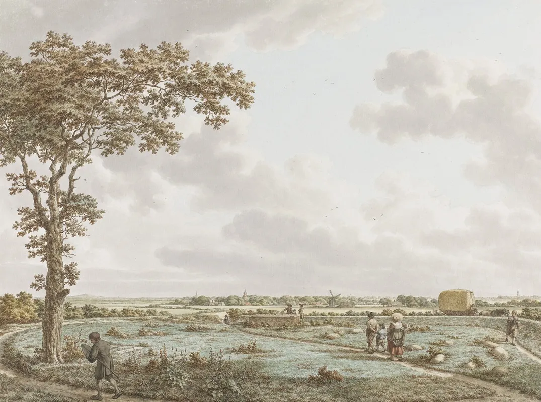 De Tafelberg In Het Landschap Gezien Vanaf Het Sint Janskerkhof Bij Laren