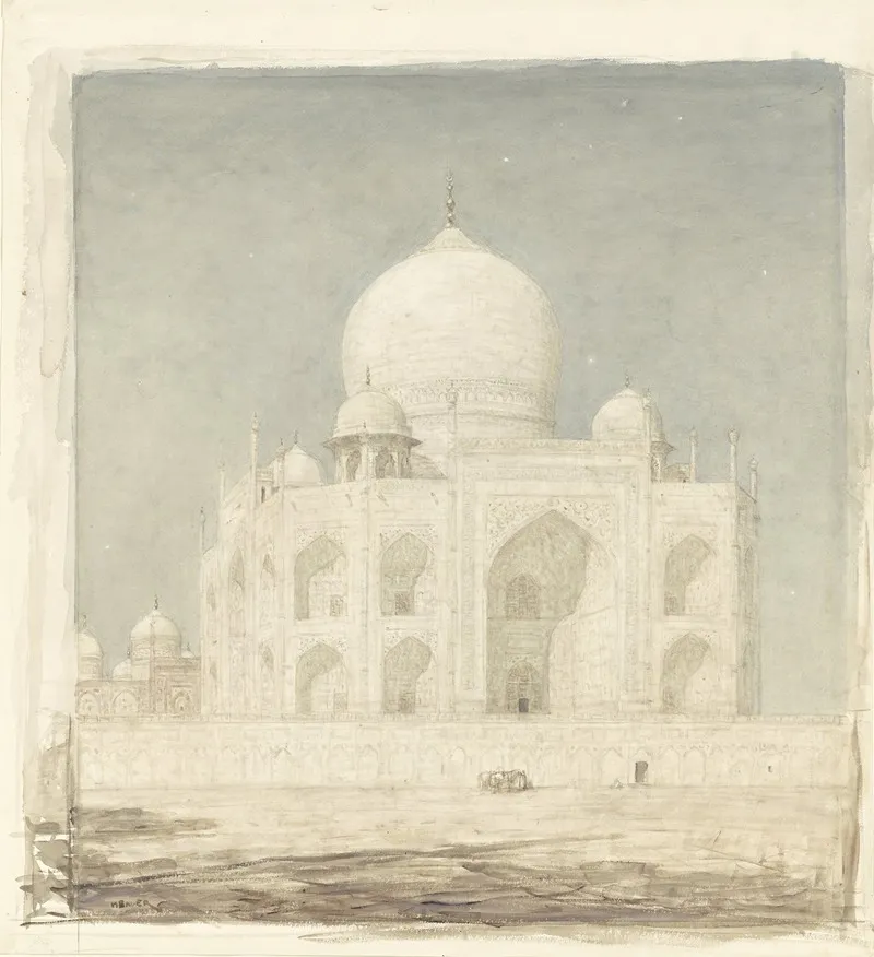 De Taj Mahal by Marius Bauer - Canvas Print