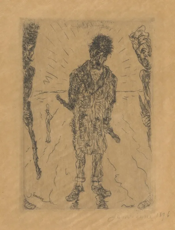 De Vechtersbazen by James Ensor - Canvas Print