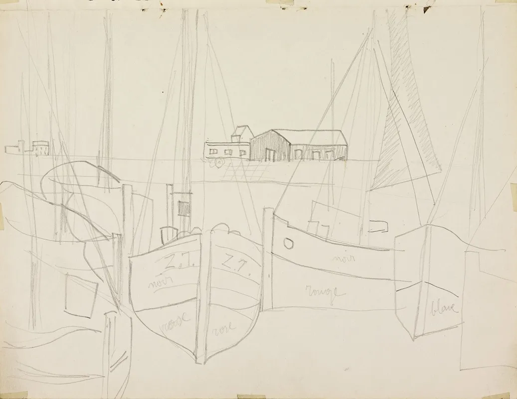 De Voorhaven by Jean Brusselmans - Canvas Print