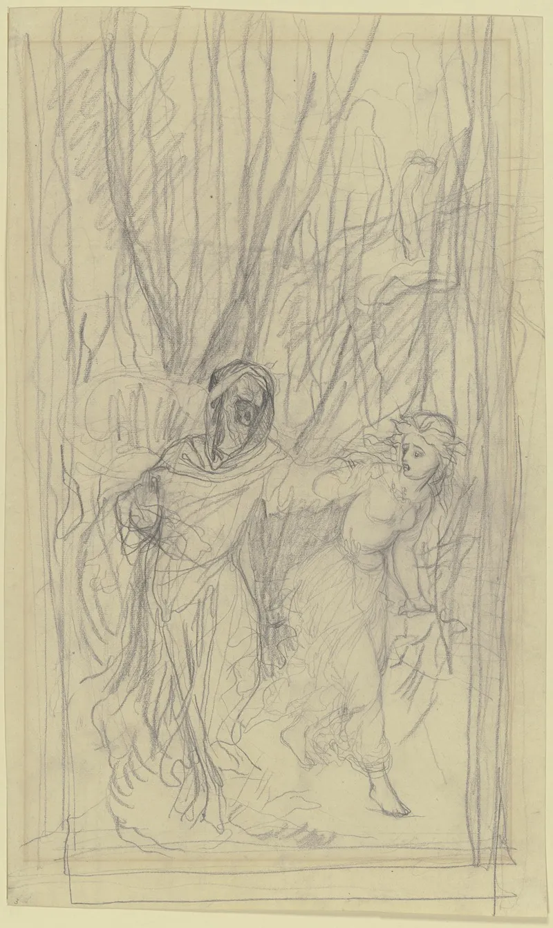 Death And Girl In The Forest