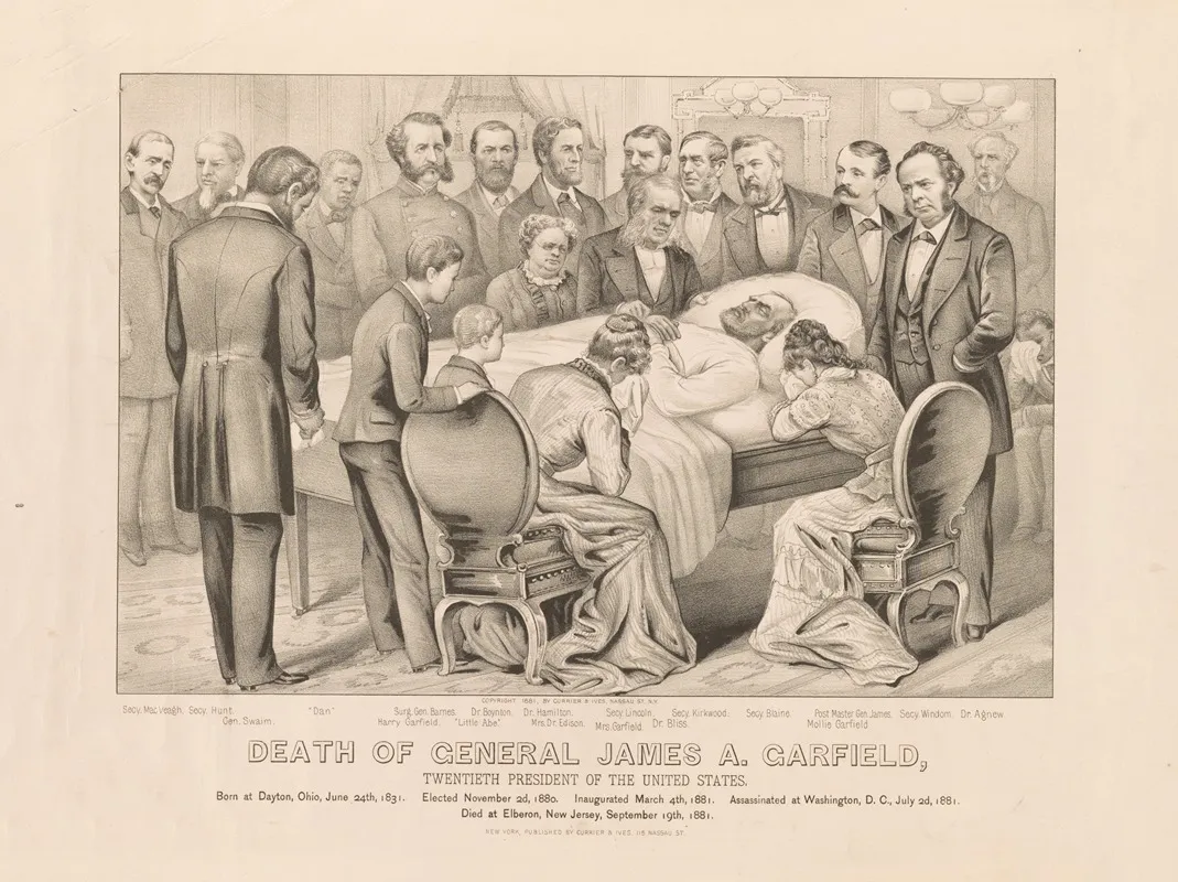 Death Of General James A Garfield Twentieth President Of The United States
