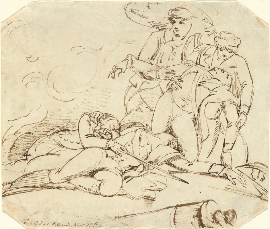 Death Of General Montgomery In The Attack On Quebec 31 December 1775