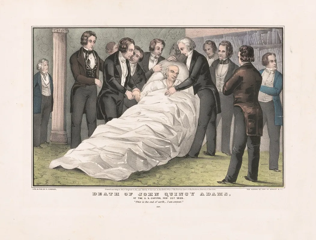 Death Of John Quincy Adams At The U S Capitol Feby 23d 1848