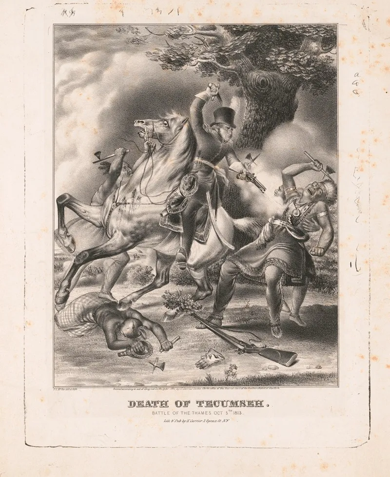 Death Of Tecumseh Battle Of The Thames Oct 5th 1813