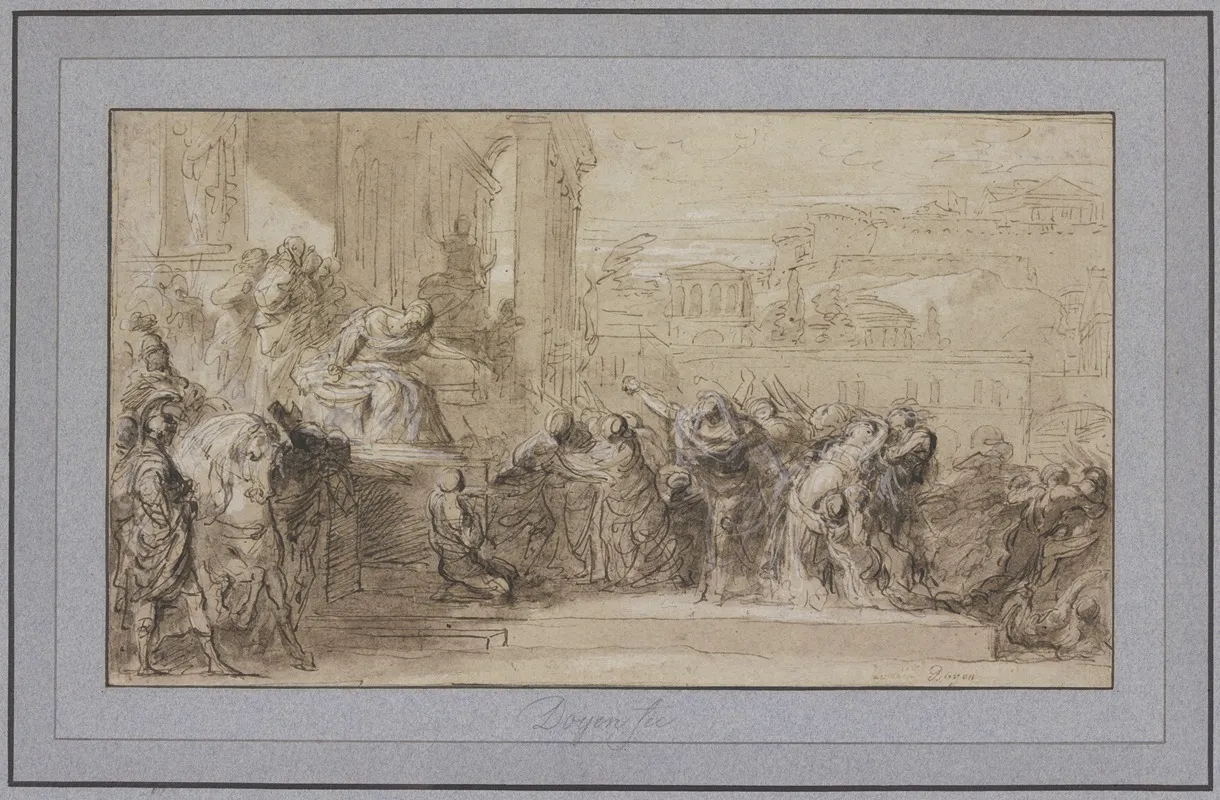 Death Of Virginia 3 by Gabriel-François Doyen - Canvas Print