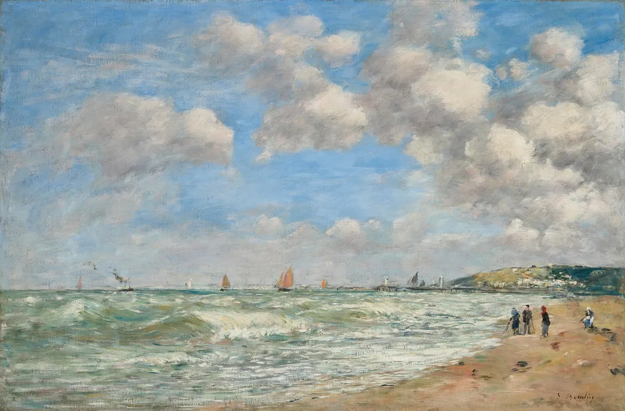 Deauville La Plage A Maree Montante