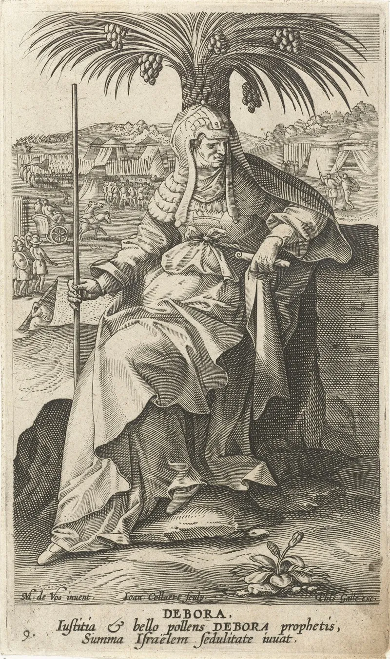 Deborah 2 by Jan Collaert II - Canvas Print