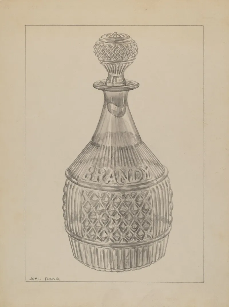 Decanter 10 by John Dana - Canvas Print