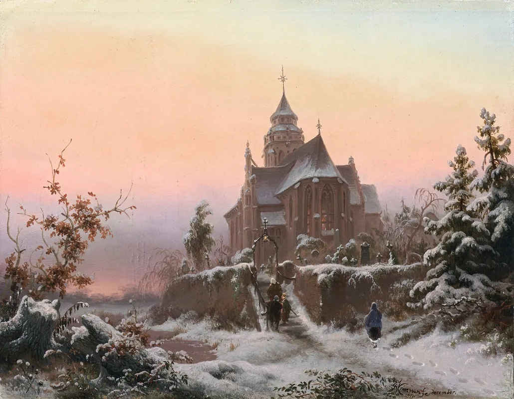 December 6 by Frederik Marinus Kruseman - Canvas Print