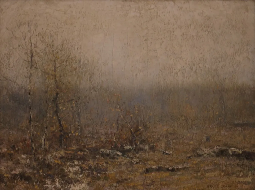 December Greys by Bruce Crane - Canvas Print