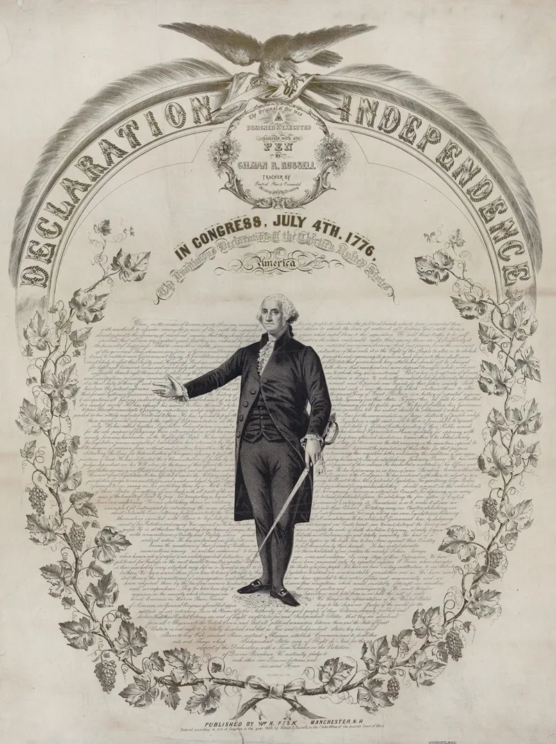 Declaration Of Independence 2 by John H. Bufford's &amp; Sons - Canvas Print