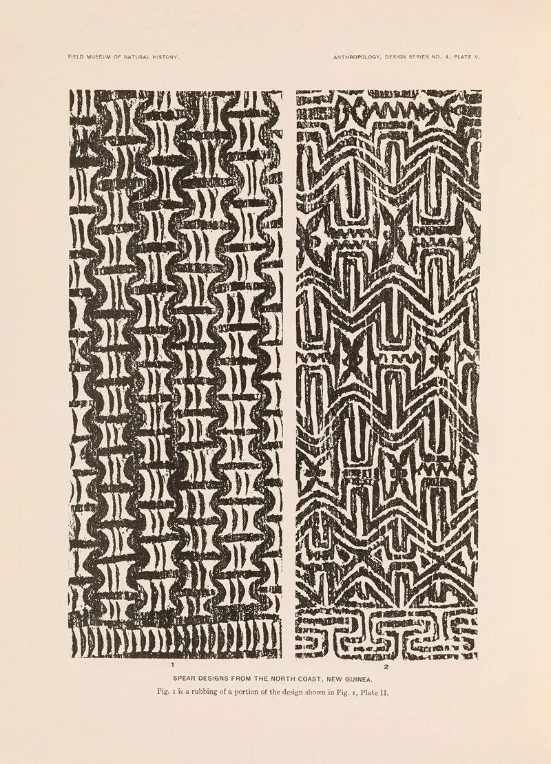 Decorative Art Of New Guinea Pl 03 by Albert Buell Lewis - Canvas Print