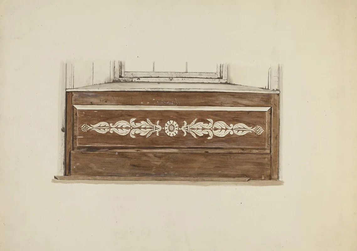 Decorative Panel Under Window by Albert Pratt - Canvas Print