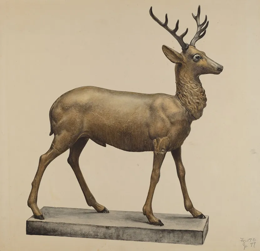 Deer Lawn Figure