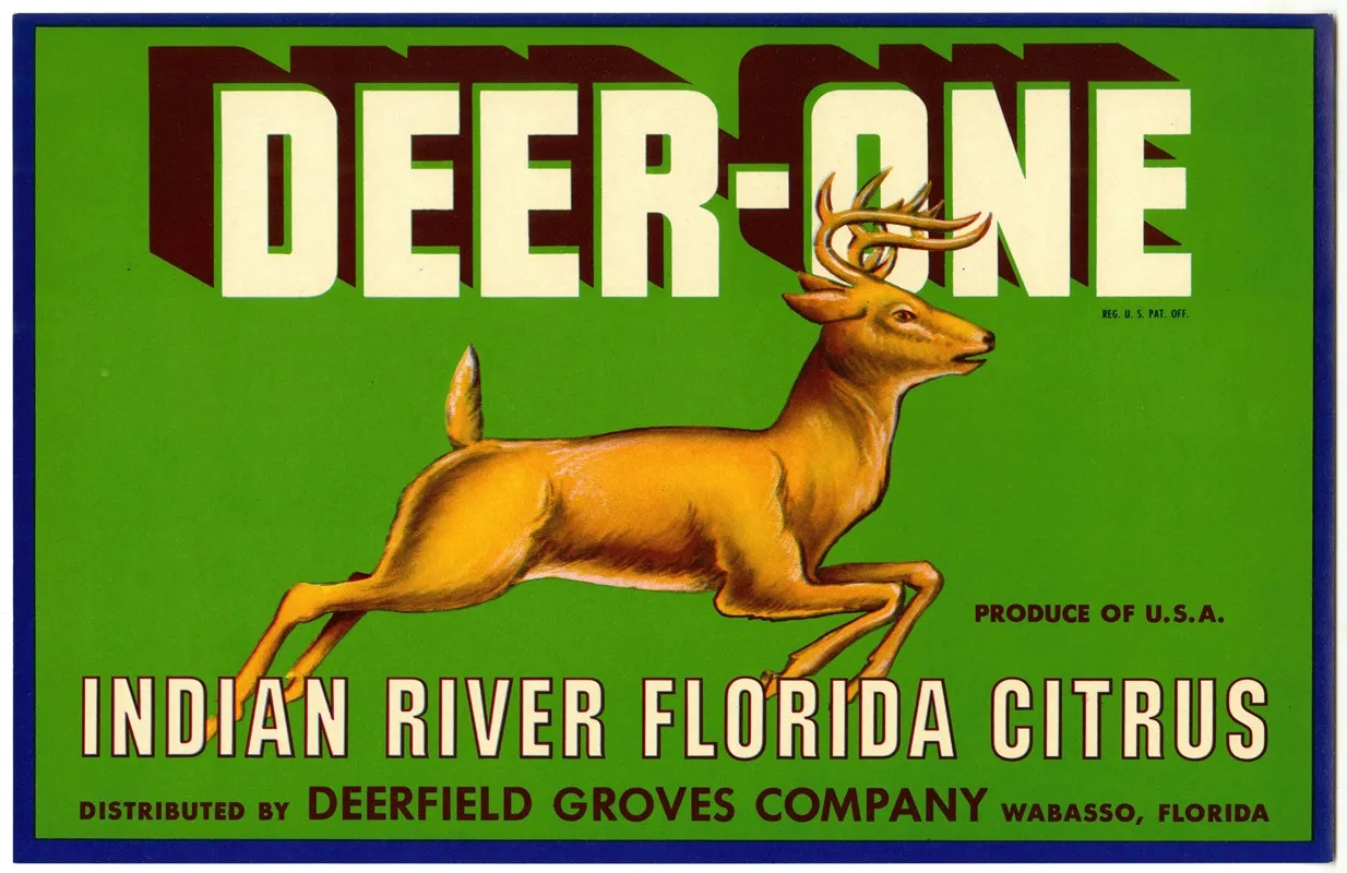 Deer One Citrus Label
