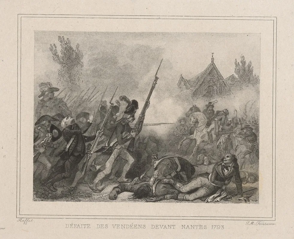 Defaite Des Vendeens Devant Nantes 1793