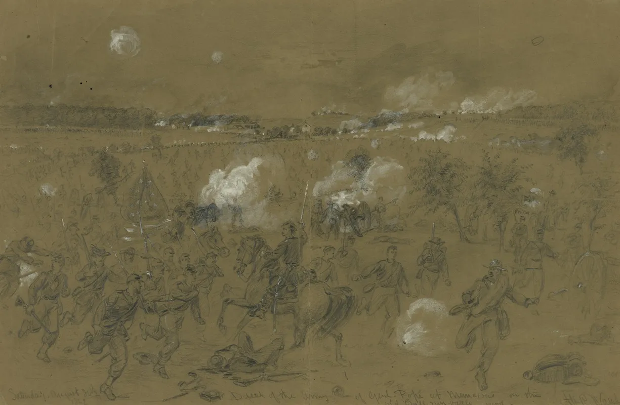 Defeat Of The Army Of Genl Pope At Manassas On The Old Bull Run Battleground