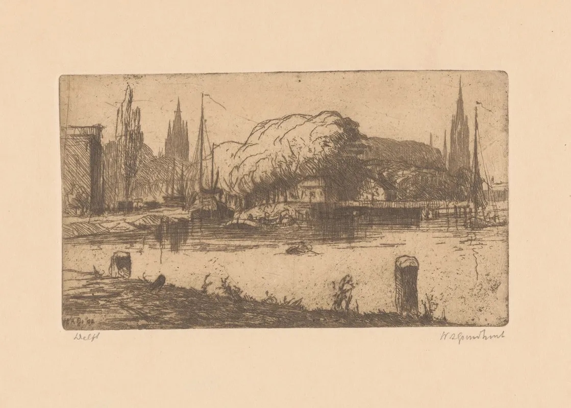 Delft 2 by Willem Adrianus Grondhout - Canvas Print