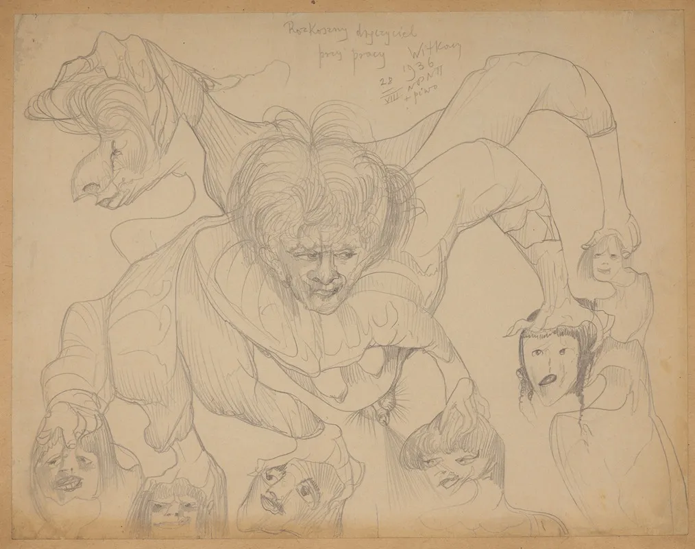 Delightful Tormentor At Work by Stanisław Ignacy Witkiewicz - Canvas Print