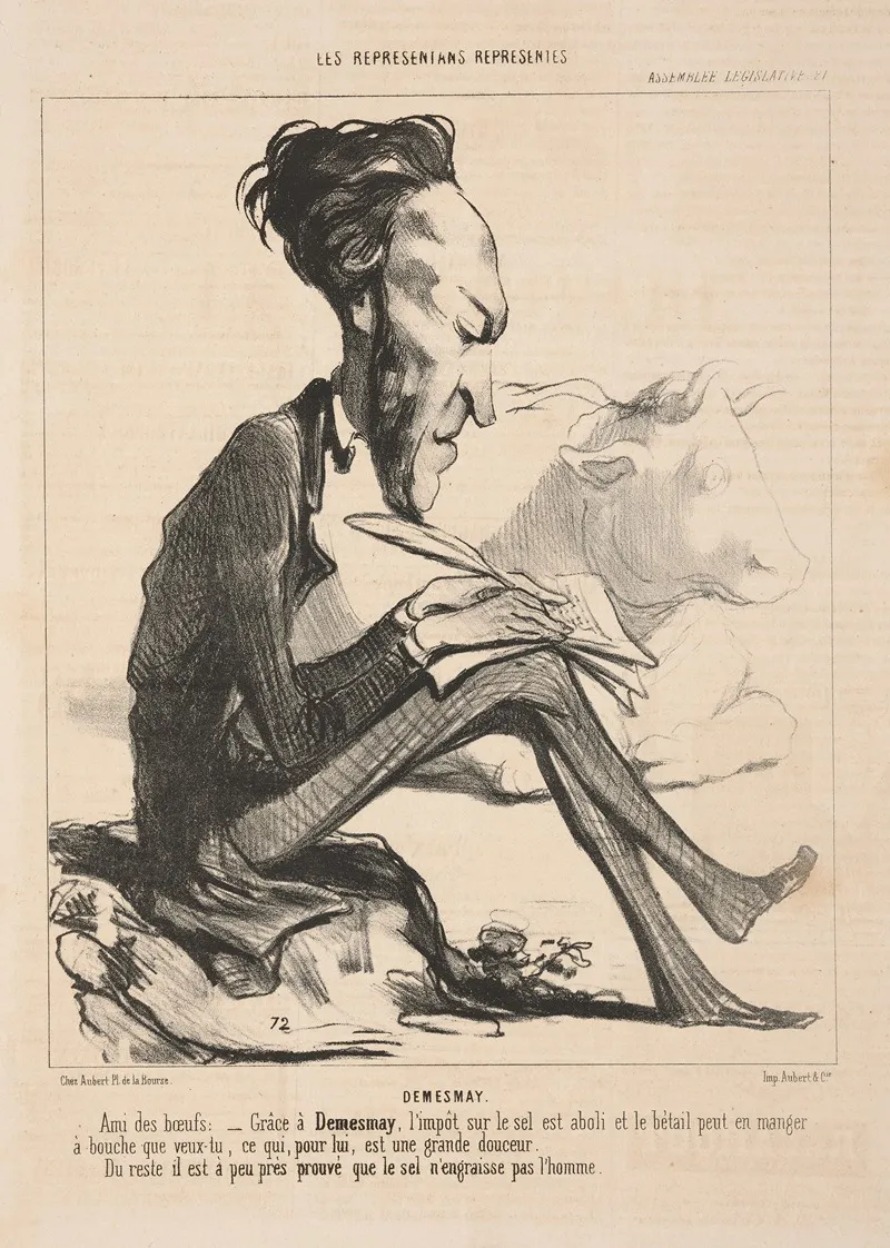 Demesmay by Honoré Daumier - Canvas Print