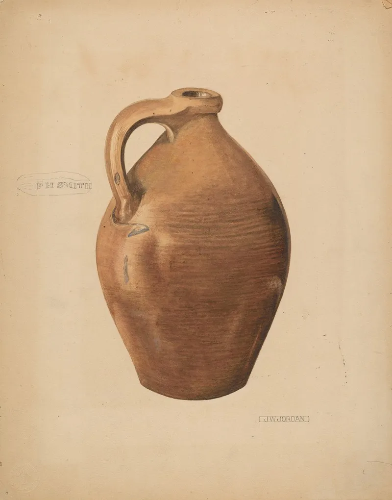 Demi John Pottery by John Jordan - Canvas Print