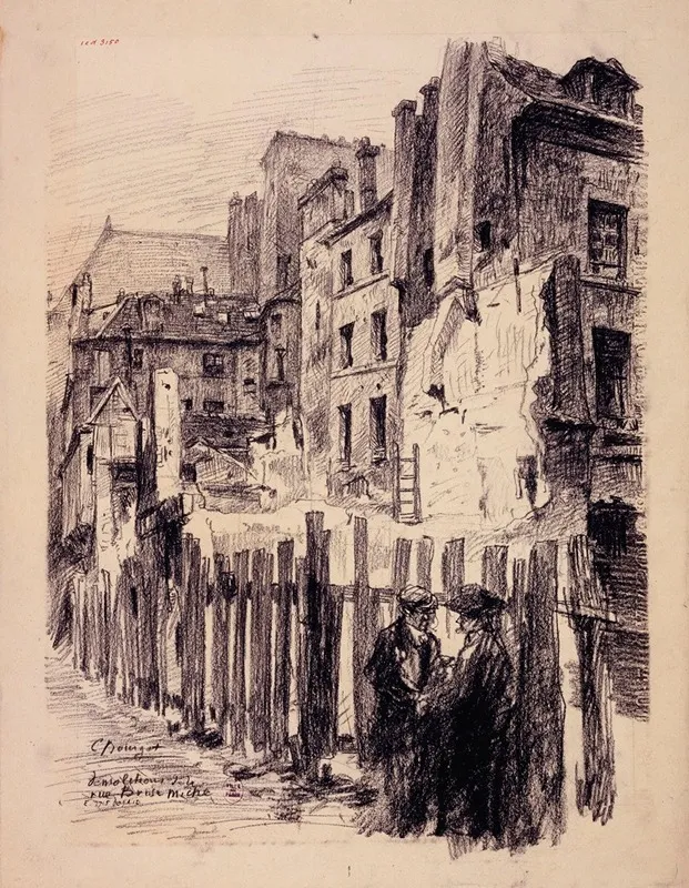 Demolition De Limmeuble No4 Rue Brisemiche by Camille Bourget - Canvas Print