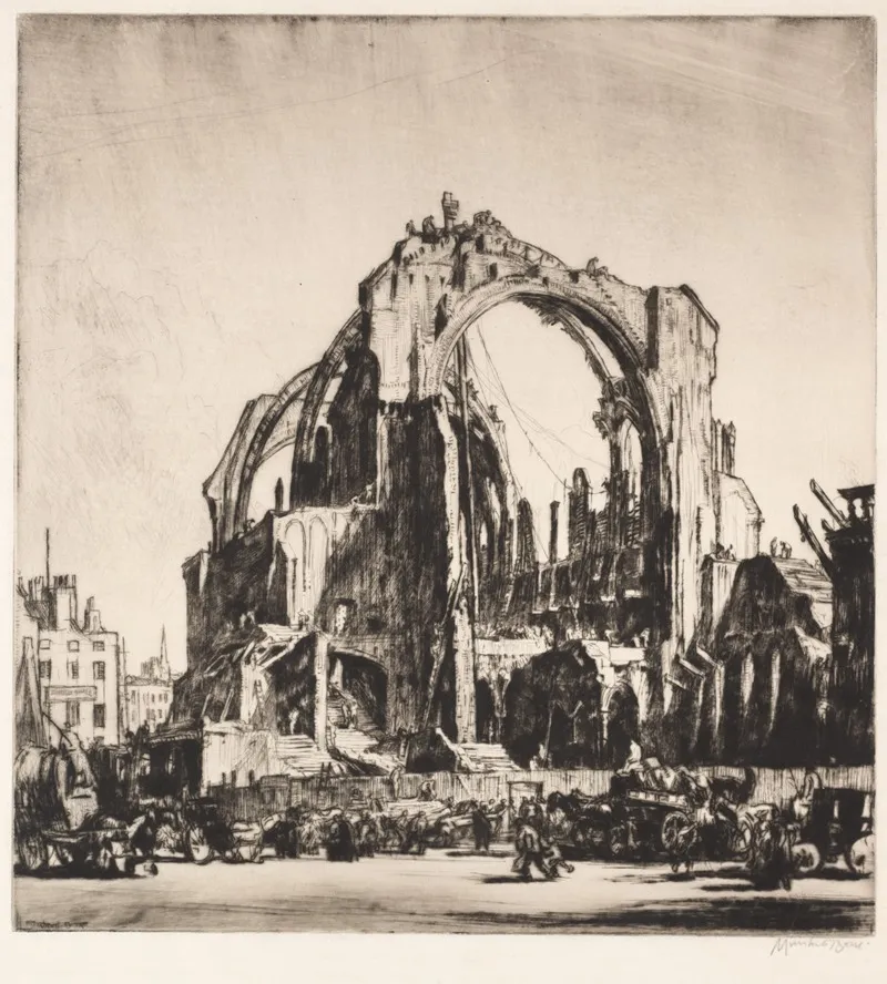 Demolition Of St James Hall Exterior