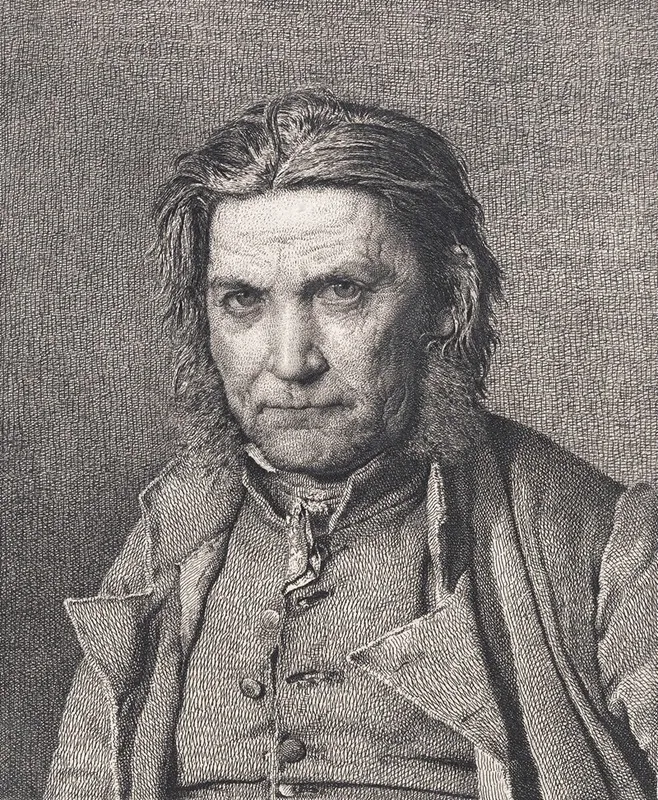 Den Gamle Somand by Christen Købke - Canvas Print