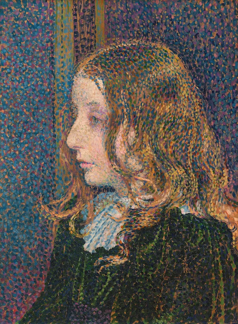 Denise Marechal by Theo van Rysselberghe - Canvas Print