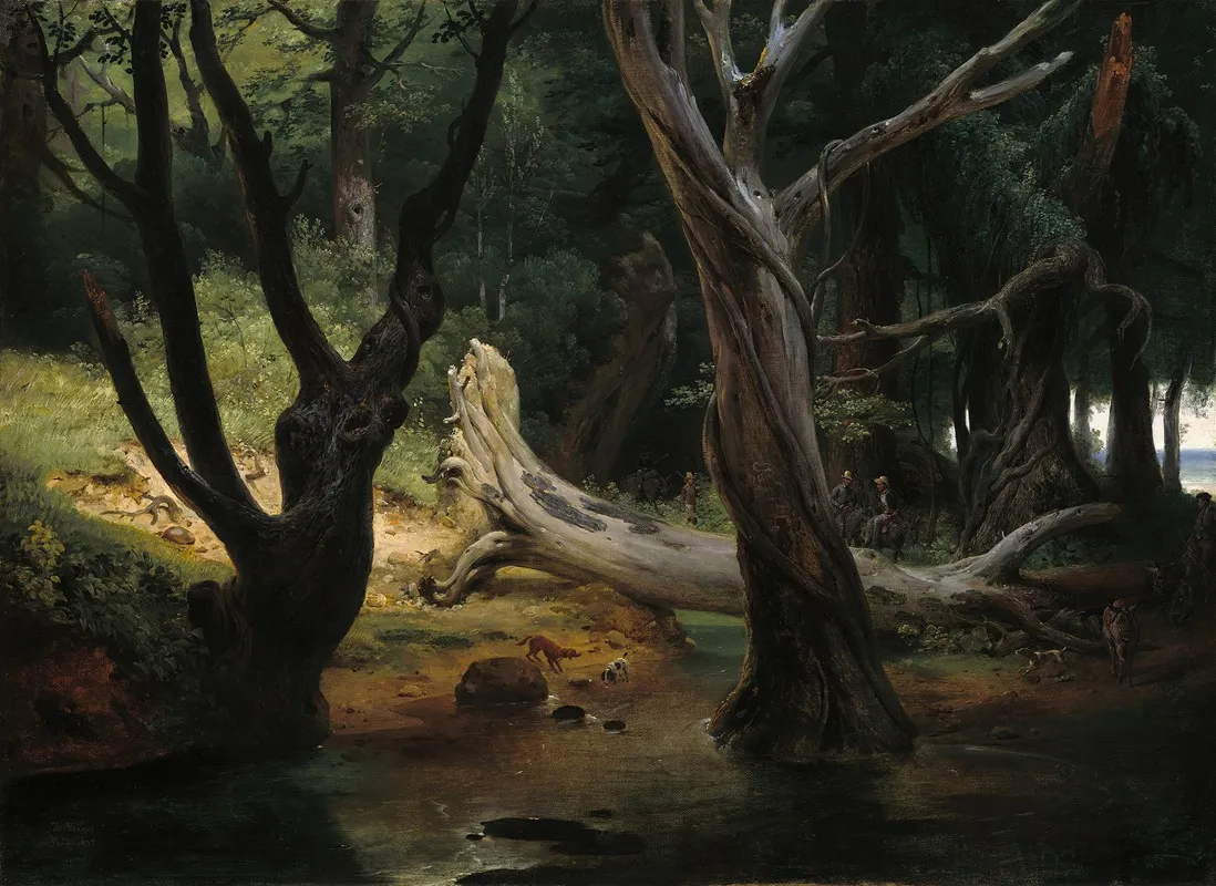 Departure For The Hunt In The Pontine Marshes