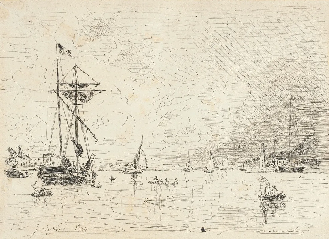 Departure From The Port Of Honfleur