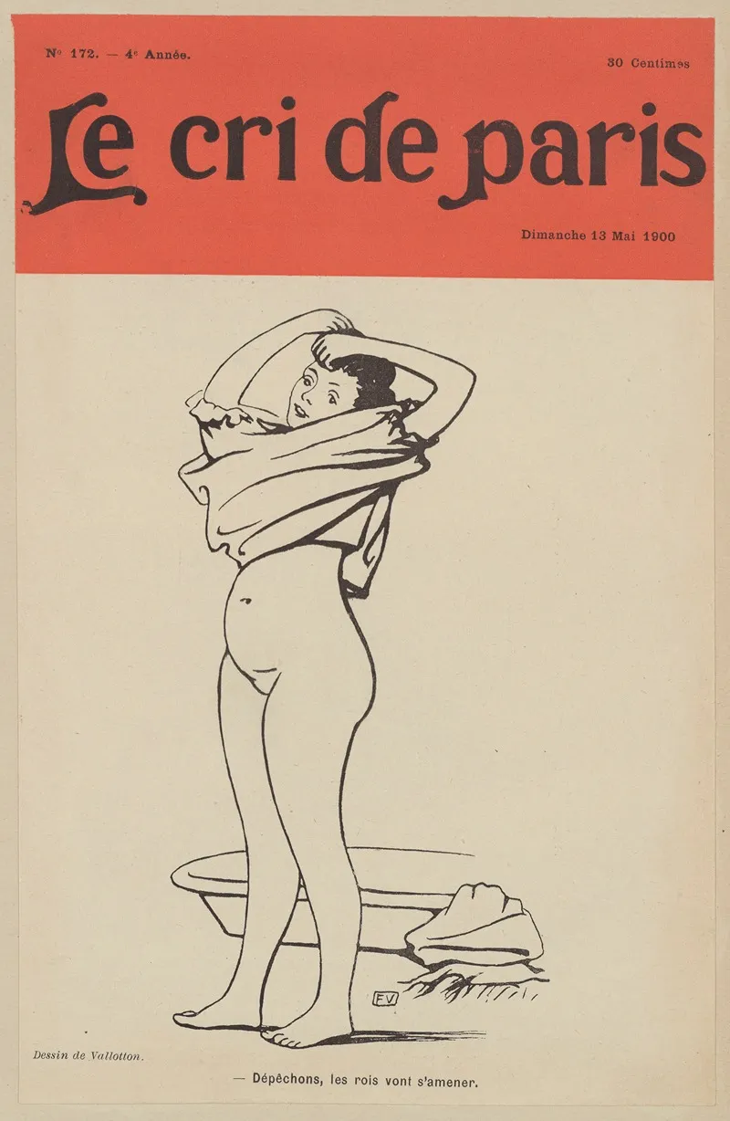 Depechons Les Pois Vont Samener by Félix Vallotton - Canvas Print