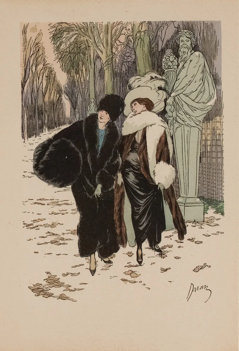 Depliant Publicitaire Pour La Maison Revillon Freres Pelleteries Et Fourrures 81 Rue De Rivoli 2