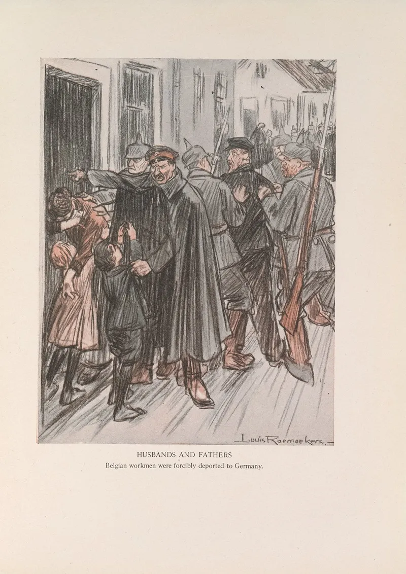 Deportation by Louis Raemaekers - Canvas Print