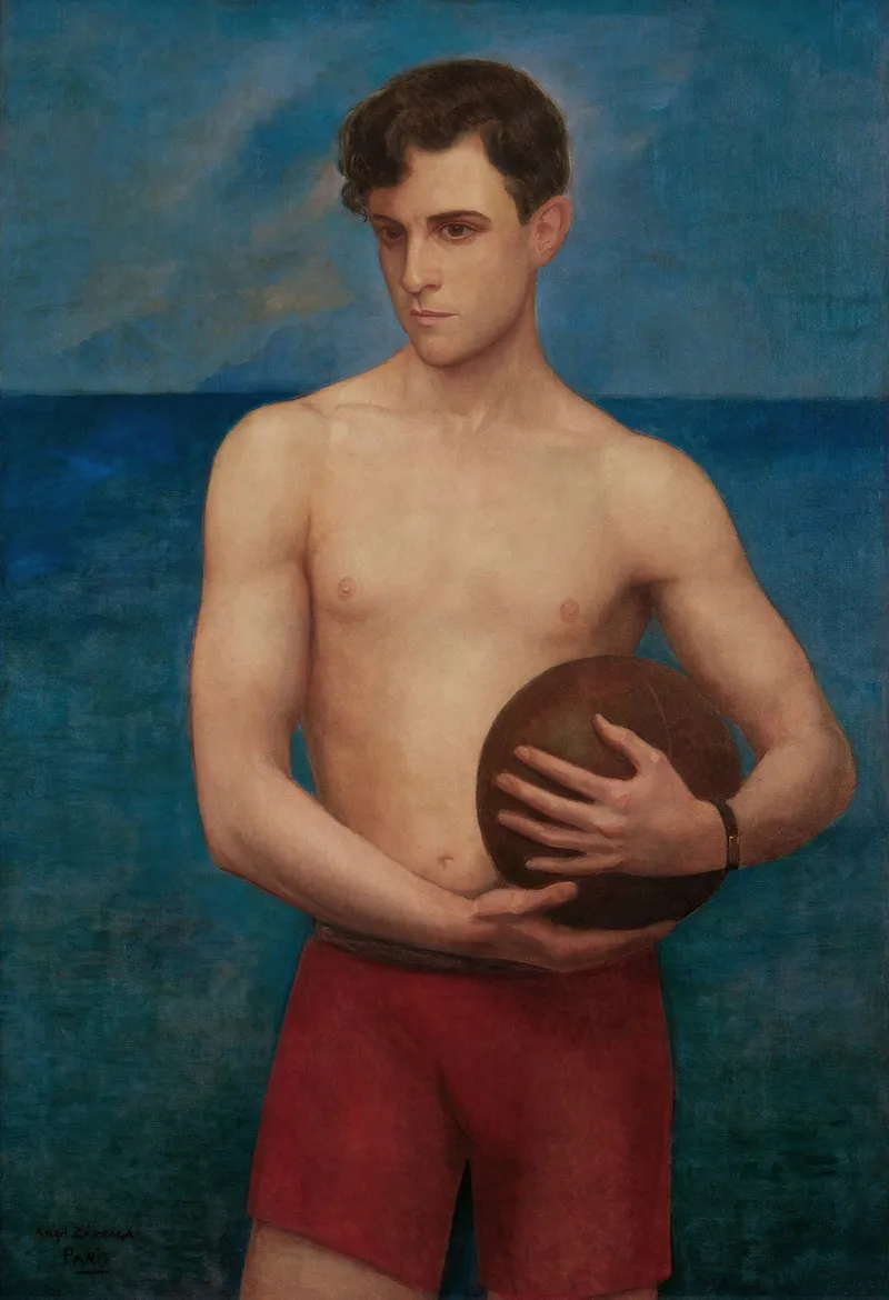 Deportista Ramon Novarro 2 by Ángel Zárraga - Canvas Print