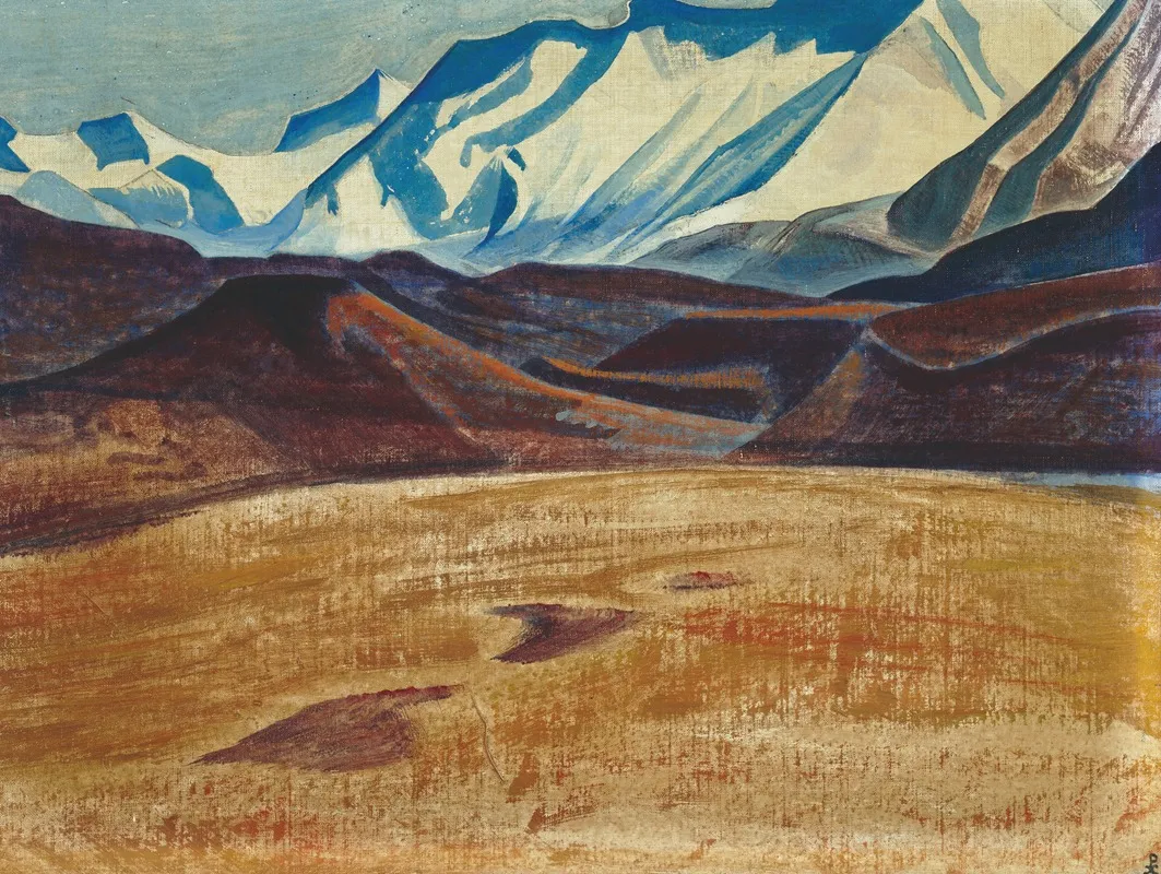 Depsang Plains by Nicholas Roerich - Canvas Print