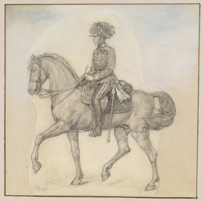 Der Alte Kaiser Franz Joseph Zu Pferde
