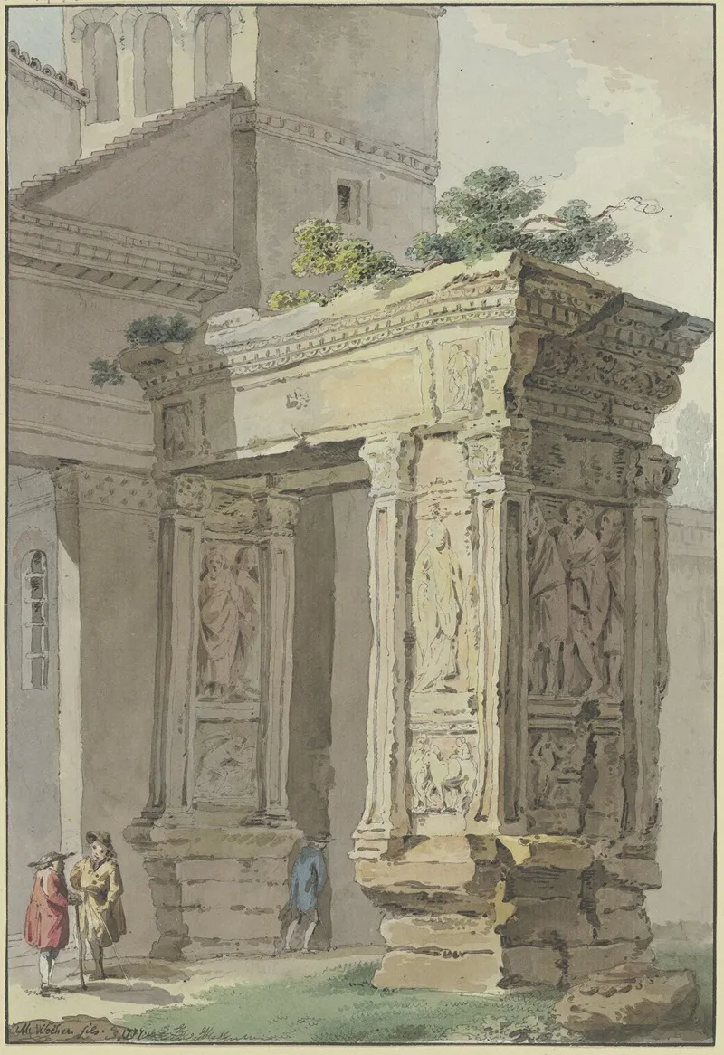 Der Arco Degli Argentarii Bei San Giorgio In Velabro In Rom