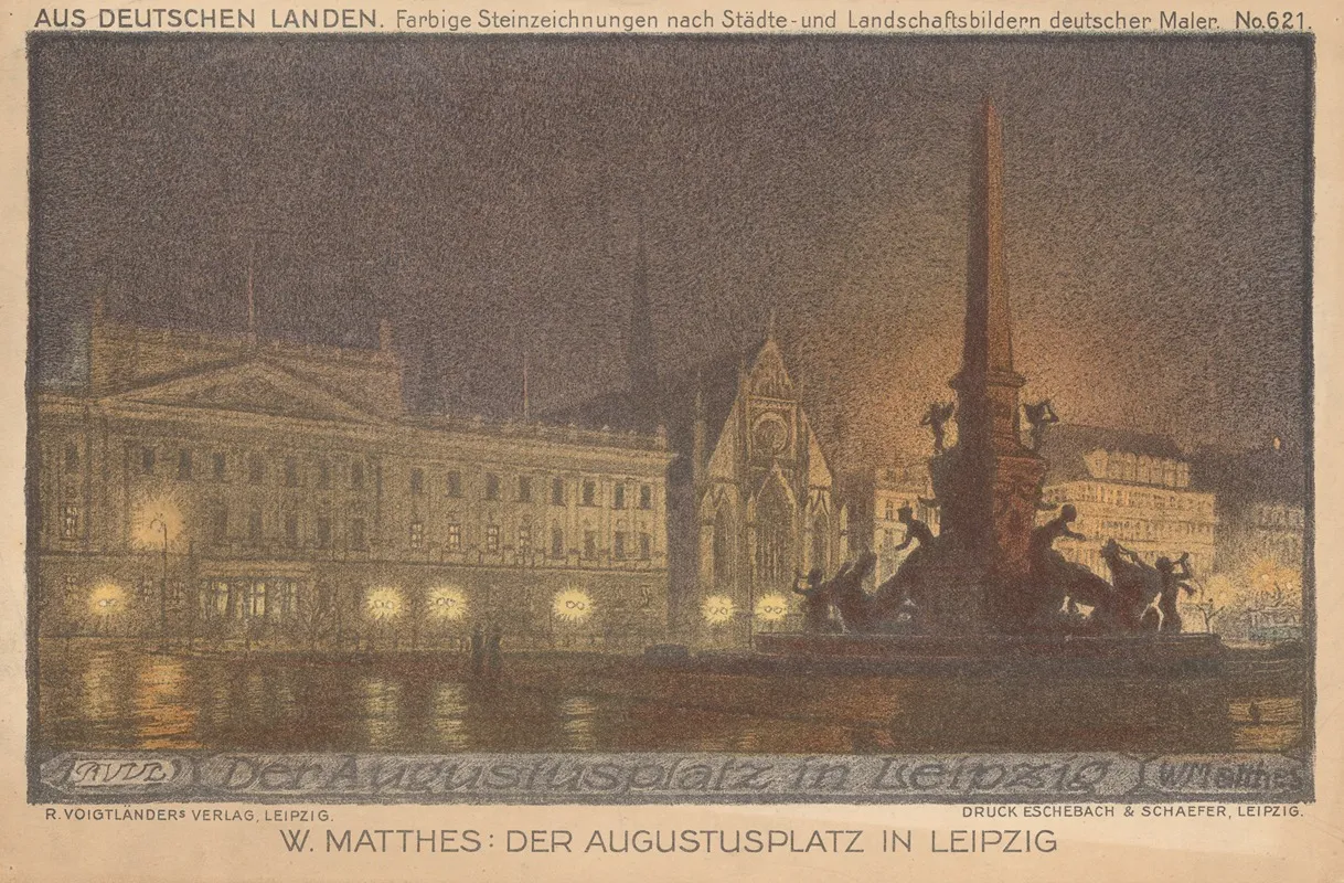 Der Augustusplatz In Leipzig